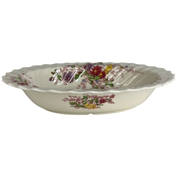 Copeland Spode Fairy Dell Vegetable Bowl Serving Dish Oval Swirl Made England - Picture 3 of 12